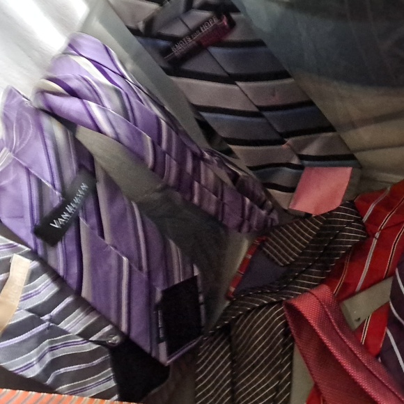 Lot Of Nautica Men's Ties in Purple, Orange, and Red - Picture 5 of 5